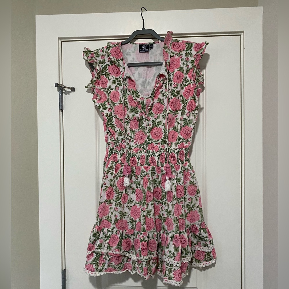 Floral Pink Mini Dress